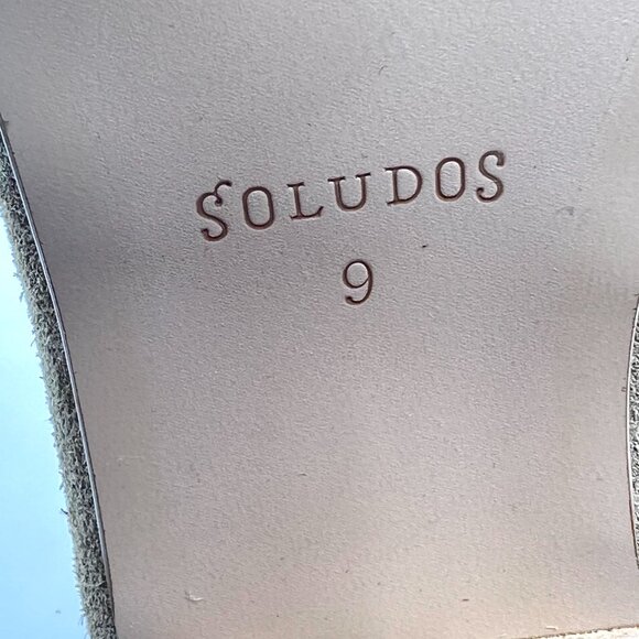 Soludos Womens Size 9 Tan Light Brown Beige Suede Leather Lola Ankle Boots Shoes - Picture 12 of 15